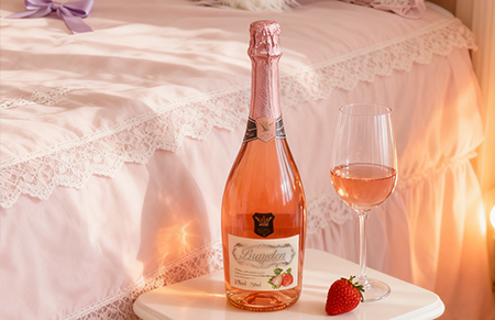 Brayden cream strawberry sparking wine