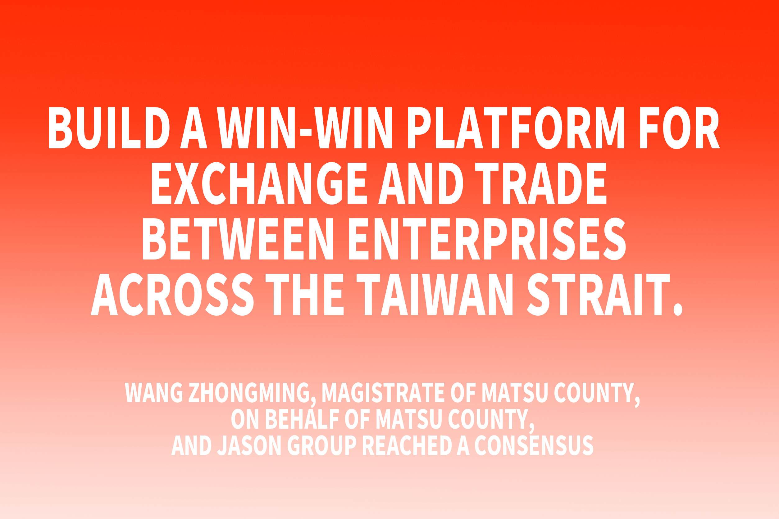 build a win-win platform for ex